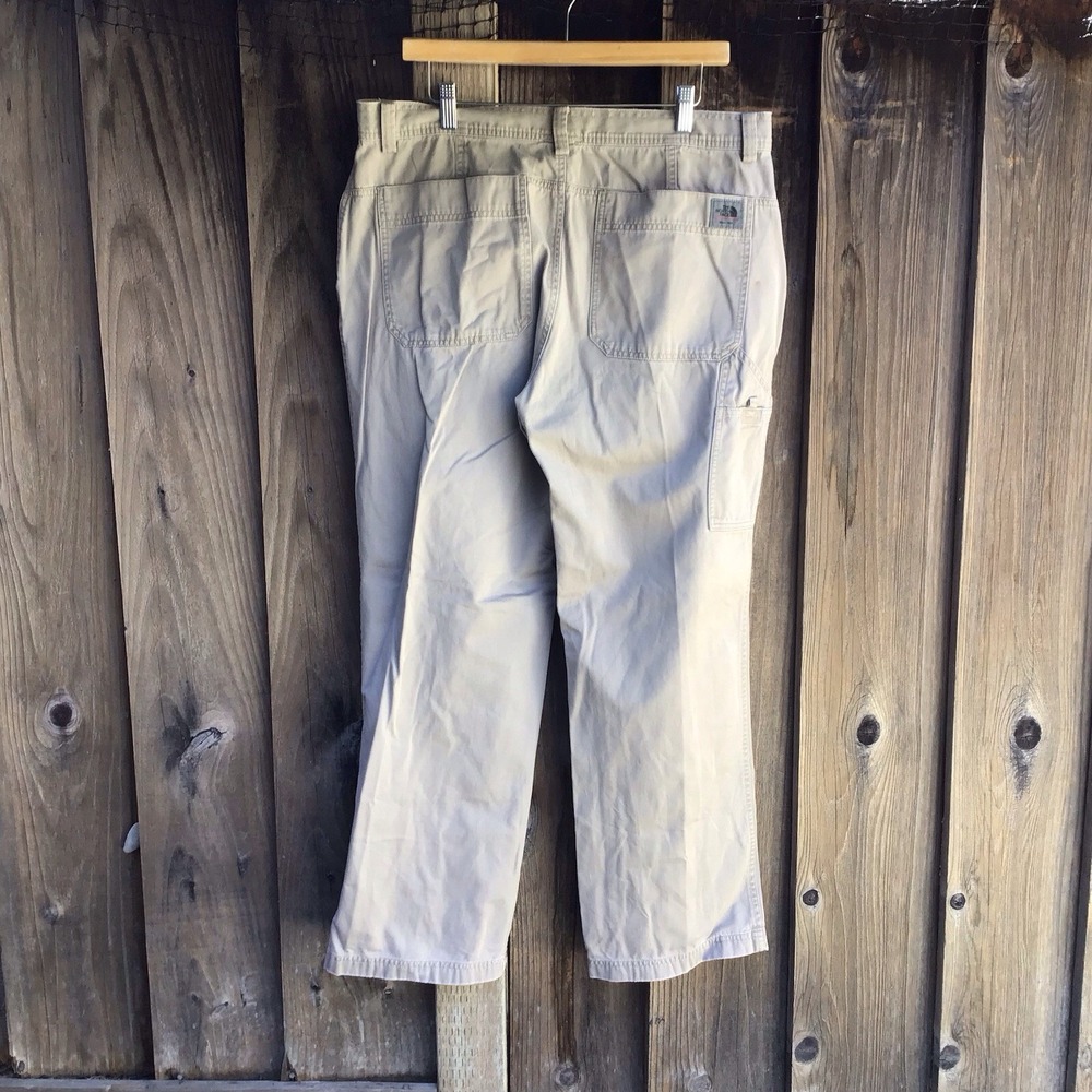 The North Face Utility Carpenter Work Pants Khaki Men's 36x30 Hiking Outdoor